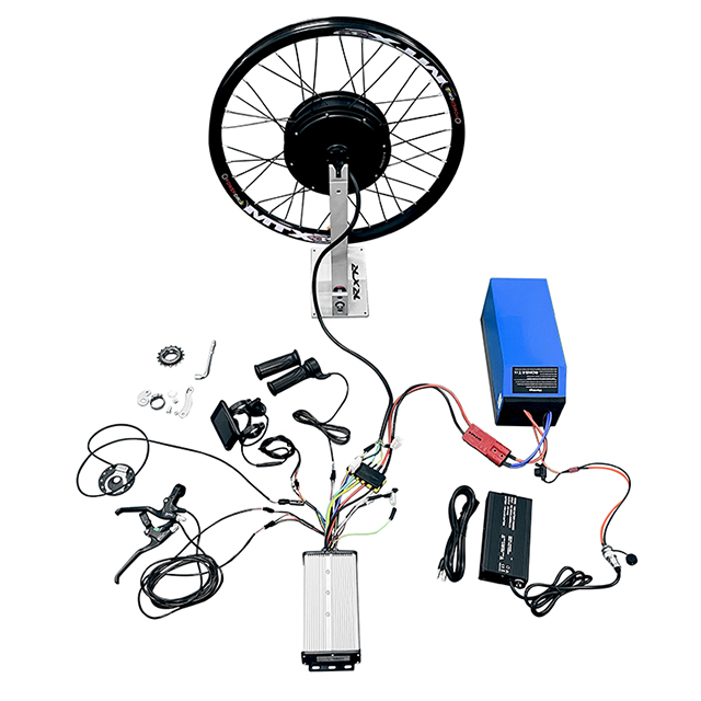 72V 5000W Electric Bike Motor Kit with 26Ah Lithium Battery